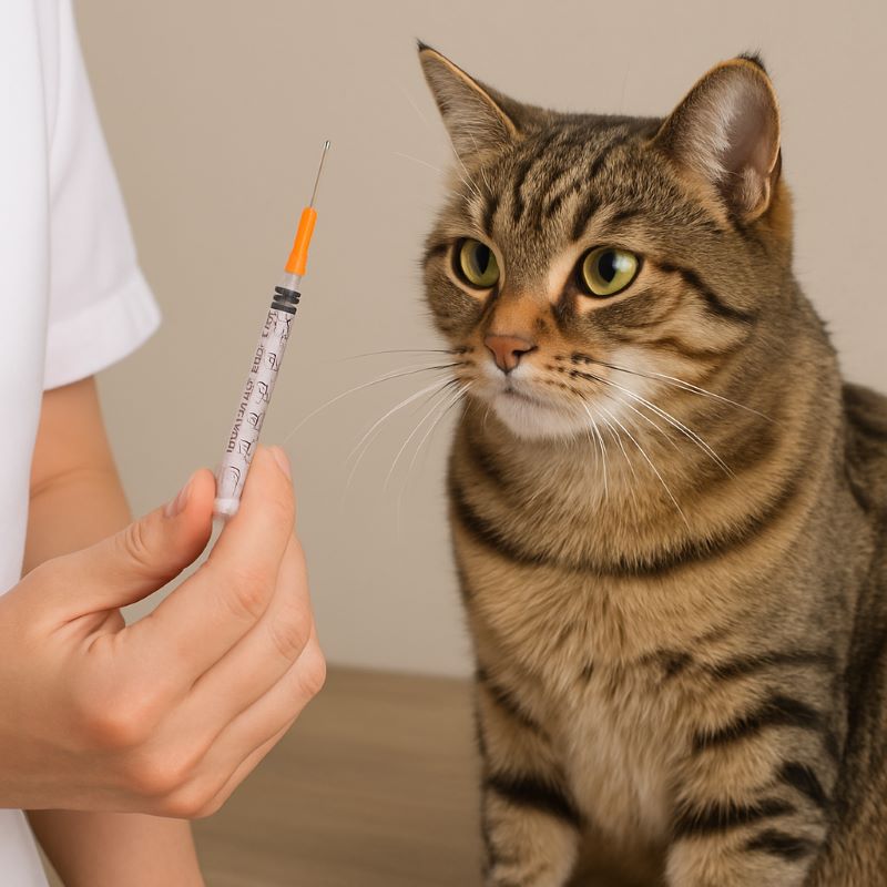3 mL Disposable Syringe with 23 Ga 1″ Needle For Pet